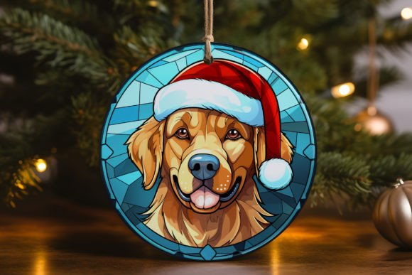 Beautiful Dog Christmas Ornament