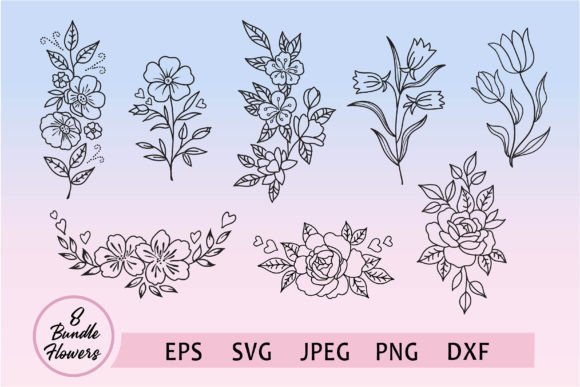 Bundle of Flower Designs