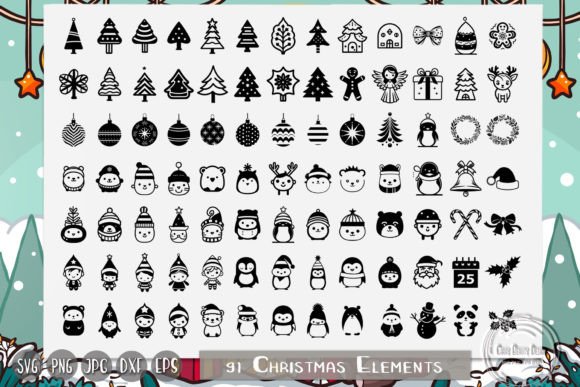 Cute Christmas Elements, Kids Christmas