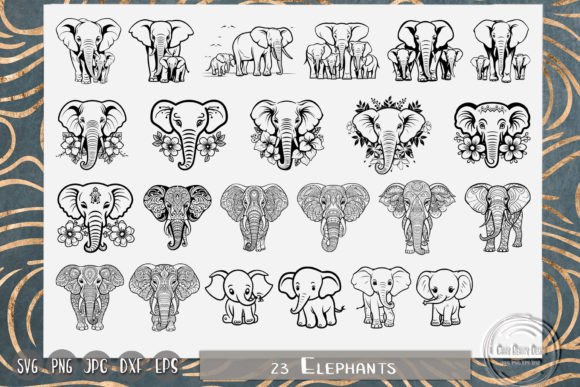 Floral Elephant Mandala