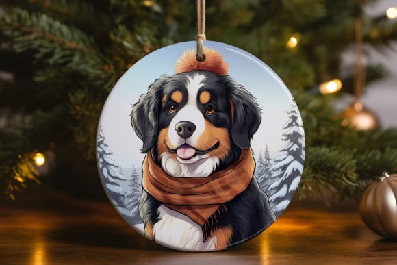 Forest Bernese Mountain Ornament