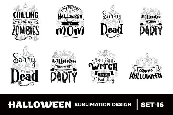 Halloween Quotes Sublimation Bundle - 16