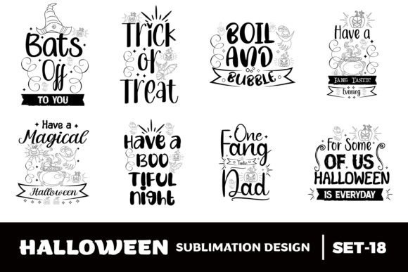 Halloween Quotes Sublimation Bundle - 18
