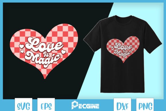 Love is Magic Retro Valentine