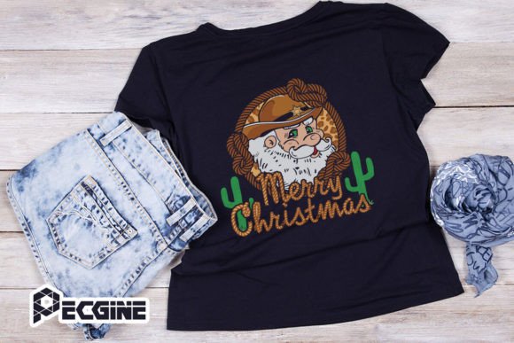 Merry Christmas Western Santa Howdy