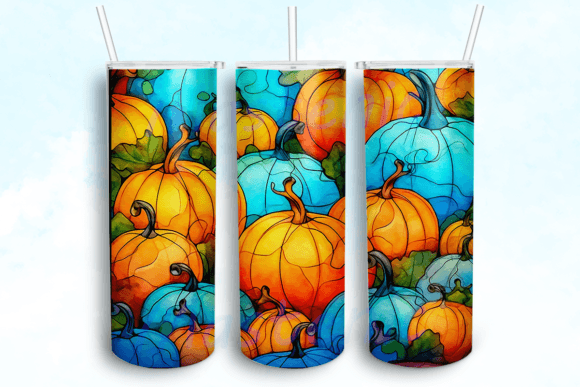 Stained Glass Autumn Fall Halloween PNG