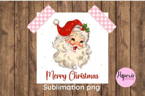 Vintage Santa Sublimation