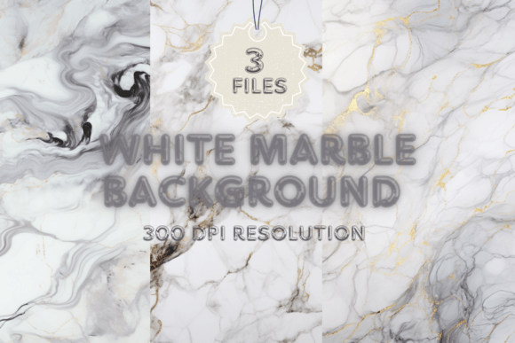 White Marble Texture Digital Papers